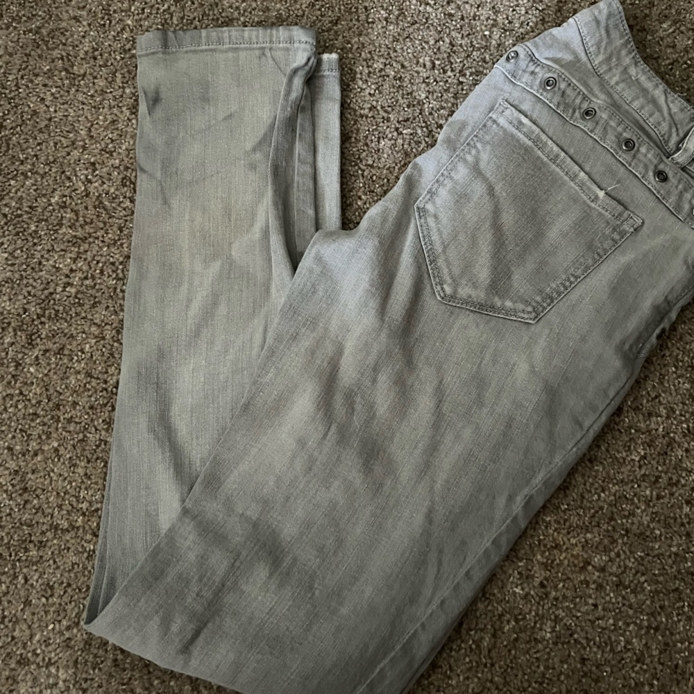 Mossimo girls stone wash grey jeans size 9